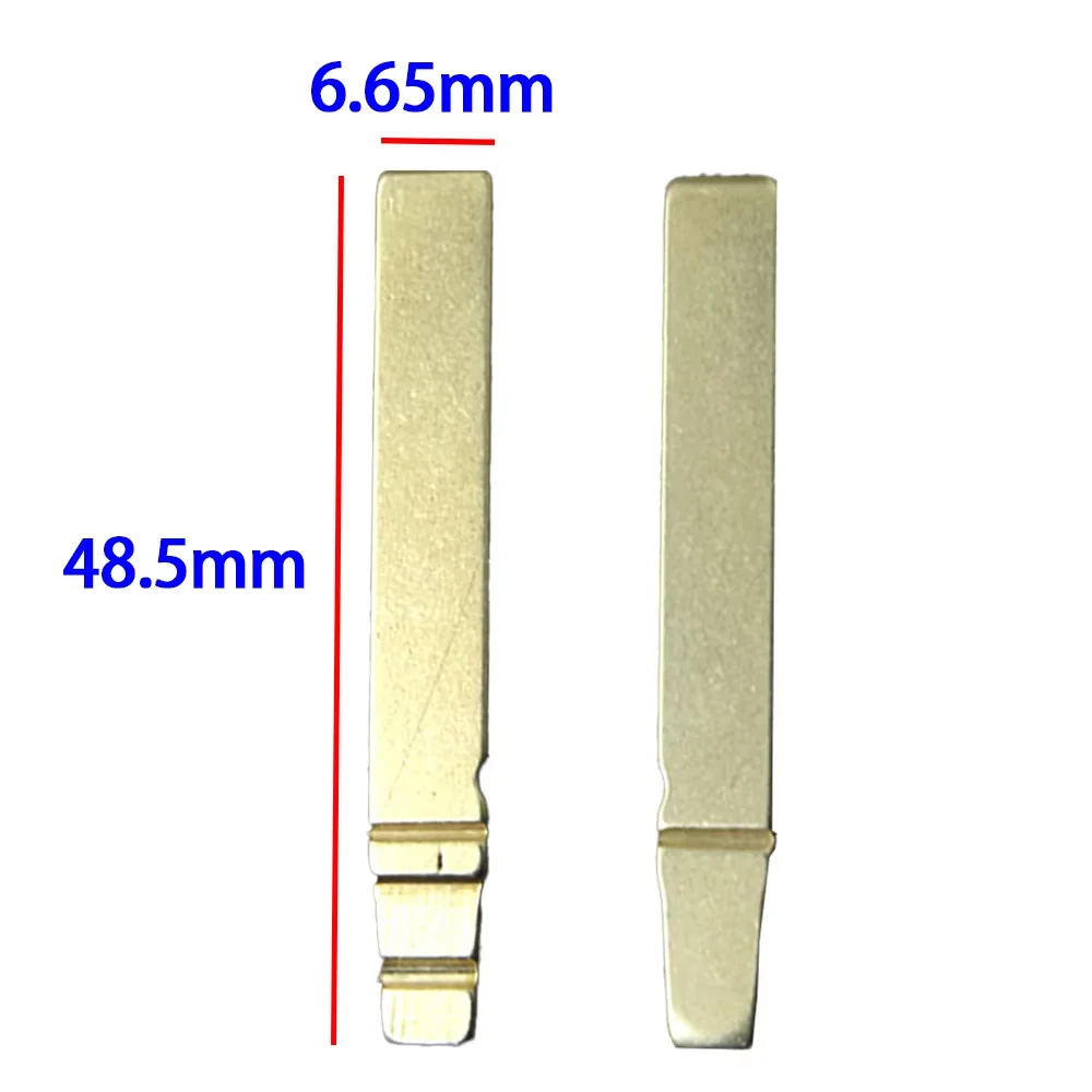SUPERKEY 5Pcs/10Pcs Lot Metal Uncut Flip KD Remote Car Key Blade For Volkswagen Touareg Shadow Detection Folding Keyhead