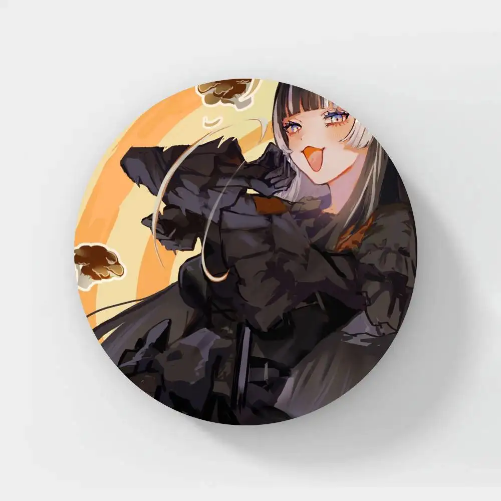 J Kufuutei Raden الرسوم المتحركة H-Hololive شارات أنيمي شارة ليزر مستديرة الكرتون بروش الملابس ظهره اكسسوارات التلبيب
