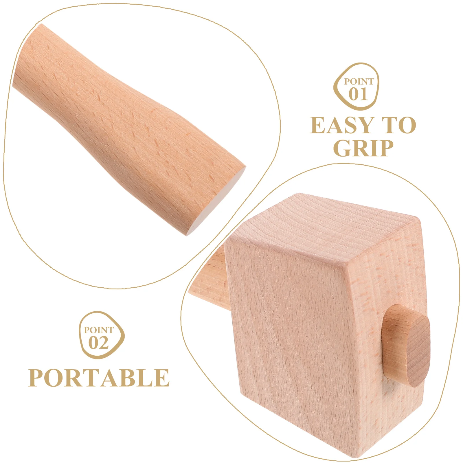 

Premium Wood Tool Carving Heavy Duty Wooden Ergonomic Handle Woodworking Hand Tools Carpenter Mallet Sturdy Durable Wood Carving
