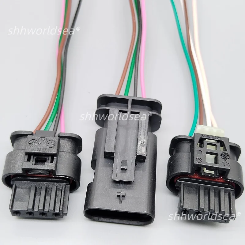 4 Pin Way Exhaust Pipe Electronic Valve Connector Air Flow Sensor Meter Plug Wire Harness For Benz BMW 805-122-541 8509441-04