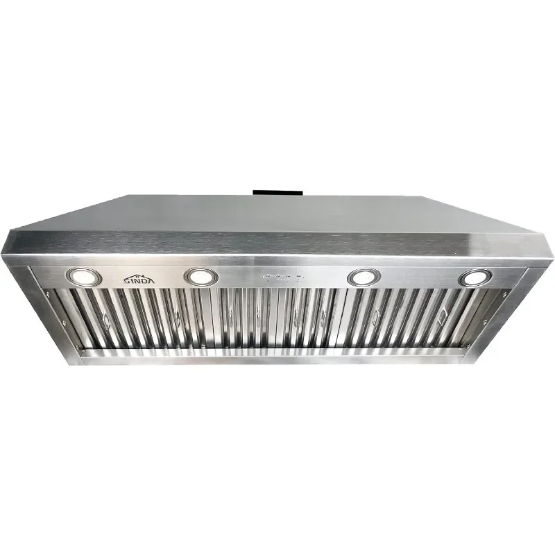 SINDA 42 inch Built-in/Insert Range Hood 1150 CFM, Stainless Steel Under Cabinet Range Hood Kitchen Vent Hood