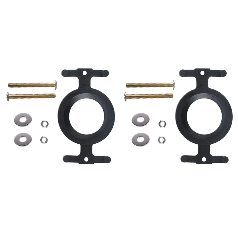 

ABRU-2Pack 04-3817 Набор болтов для унитаза для чаши, комплект прокладочных болтов для чаши для бака, подходит для большинства смывного клапана, открывающихся баков для унитаза