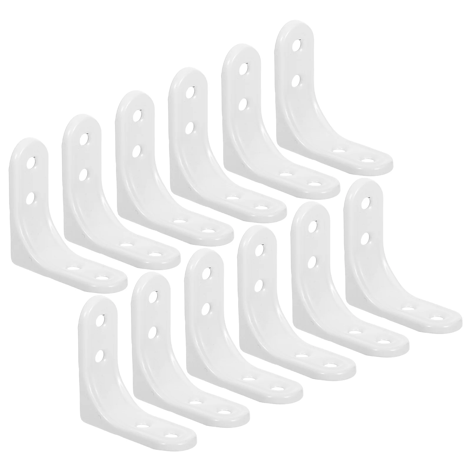 12 مجموعة من دعامات L المصنوعة من الفولاذ المقاوم للصدأ، دعامة زاوية شديدة التحمل للخزائن، ملحقات دعم رف الحائط #2