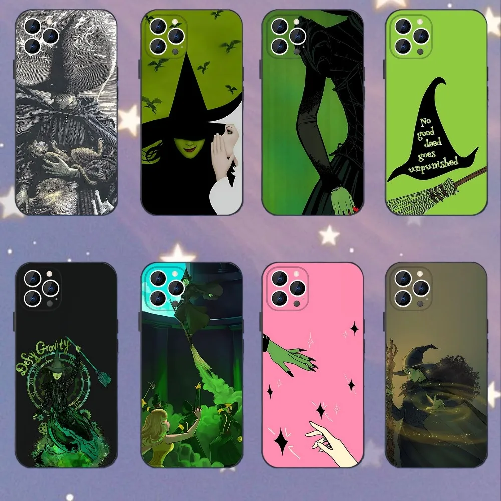 

W-Wicked Musical Broadway Drama Phone Case For iPhone 16,15,14,13,12,11,Mini,Pro,SE,MAX White Matte Shockproof Cover