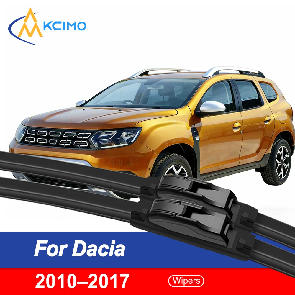 

2-Piece Reinforced Flat Beam Wiper Blades for Dacia Duster (2010–2017) – All-Season Frameless Windshield Wipers