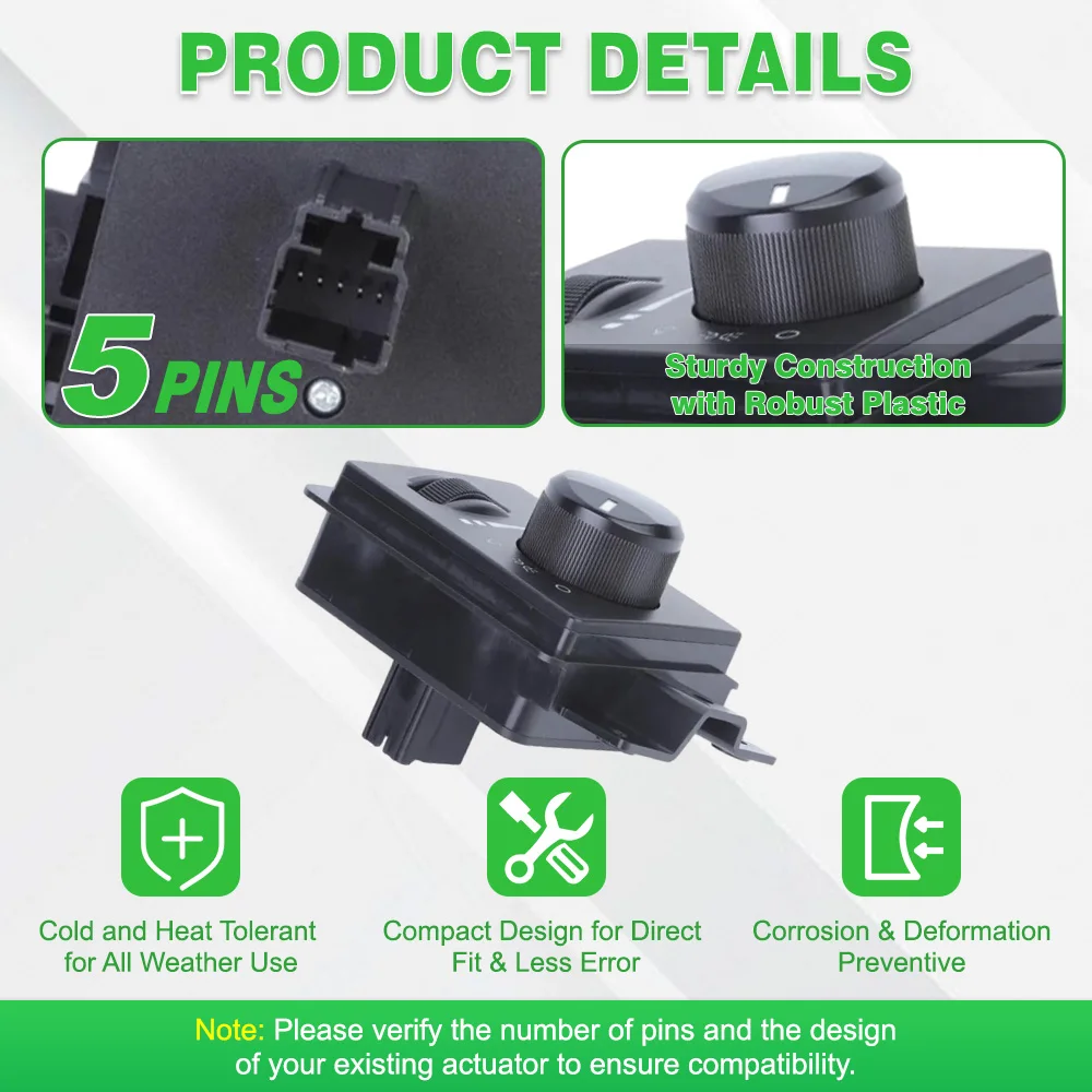 56049115AB ل دودج دورانجو 2004 2005 2006 مفتاح التحكم في المصباح 56049115AB مفاتيح التحكم في ضوء السيارة