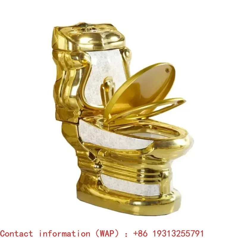 

vintage ceramic washdown two piece toilet bowl color bathroom sink gold toilet seat golden toilet set