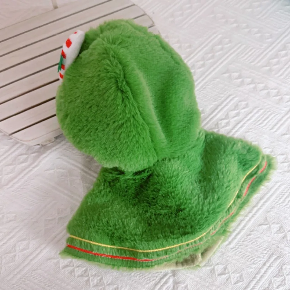 Scialle di Natale 20CM Vestiti per bambole in cotone Pupazzo di neve Mantello di peluche Vestiti per bambole di pezza Vestito Vestito Abbigliamento fai da te Giocattoli di peluche Vestiti