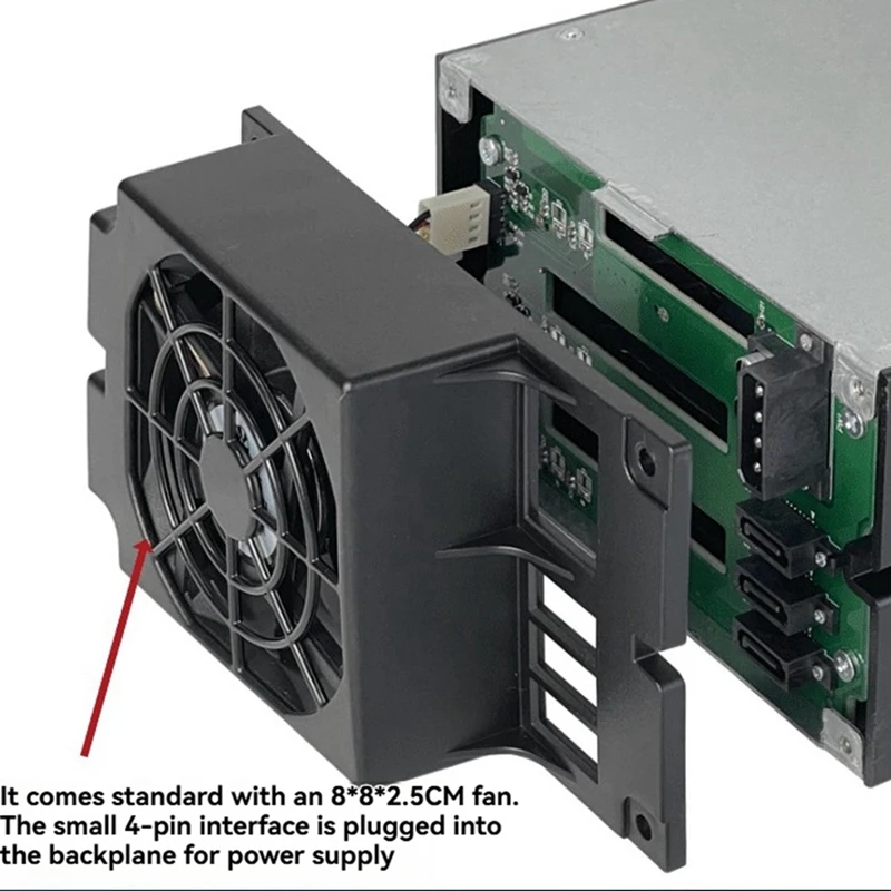 

Корпус для жесткого диска с возможностью горячей замены. Шасси для 2 оптических приводов, расширение на 3 3,5-дюймовых жестких диска с бэкплейном и вентилятором [To&On-e]