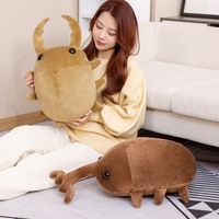 1pc 50/60CM Creative Simulation Insect Plush Toys Stuffed Cartoon Dolls Kawaii Beetle Pillow Kids Boys Birthday Gifts