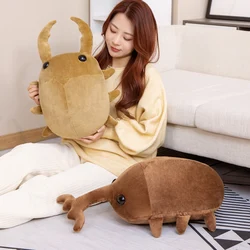 1pc 50/60CM Creative Simulation Insect Plush Toys Stuffed Cartoon Dolls Kawaii Beetle Pillow Kids Boys Birthday Gifts