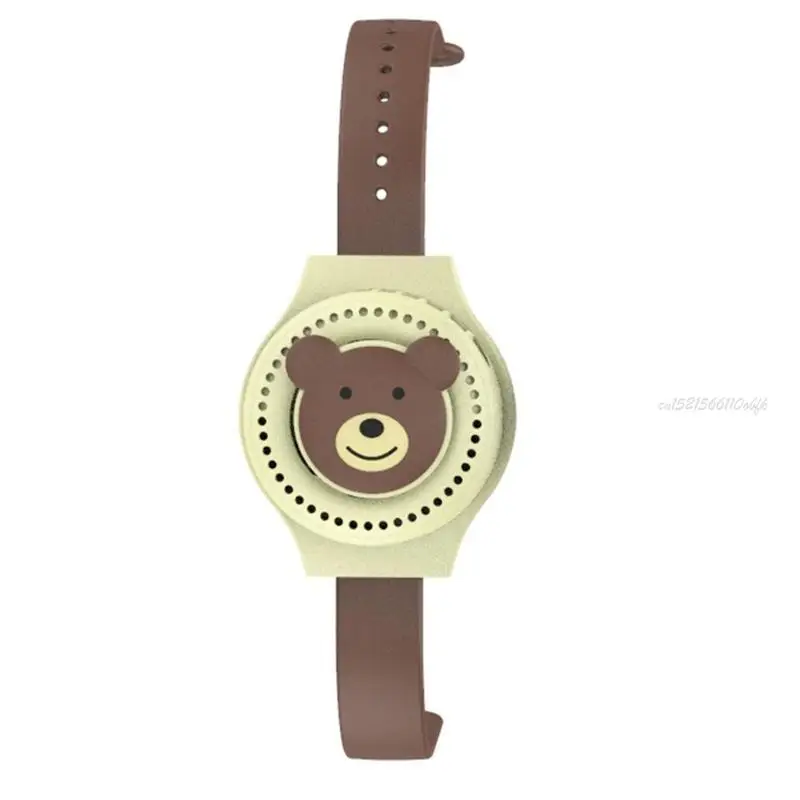 27RB MINI WRIST WATCH FAN الأطفال المحمولة صامتة شاهد مروحة كهربائية صامتة USB قابلة لإعادة الشحن المبرد الصيفي المبرد