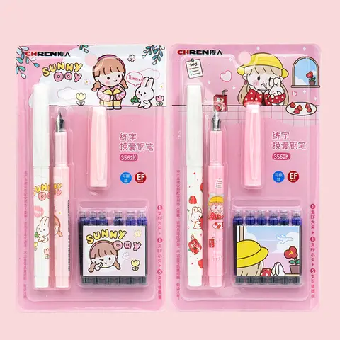 Replaceable Ink Cartridge Fountain Pen with Smoothly Written Wedding Sign Fountain Pen Suitable for Teacher Teacher's Day Gift