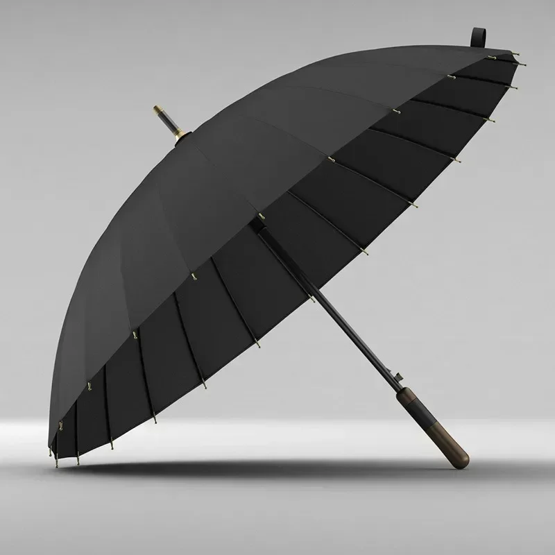 24-bone Umbrella Long Handle Automatic Large Umbrellas Windproof Strong Wind Professional Waterproof Rain Sunshine Umbrella A280