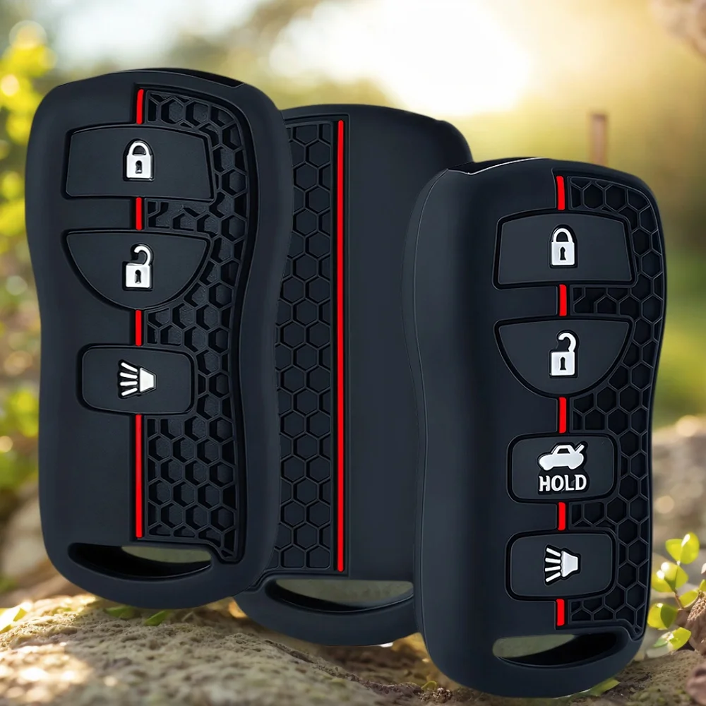حافظة غطاء مفتاح السيارة من السيليكون لنيسان تيدا سنترا X-trail T30 ألتيما فرونتير أرمادا ماكسيما لإنفينيتي QX56 JA60 FX35 FX 35