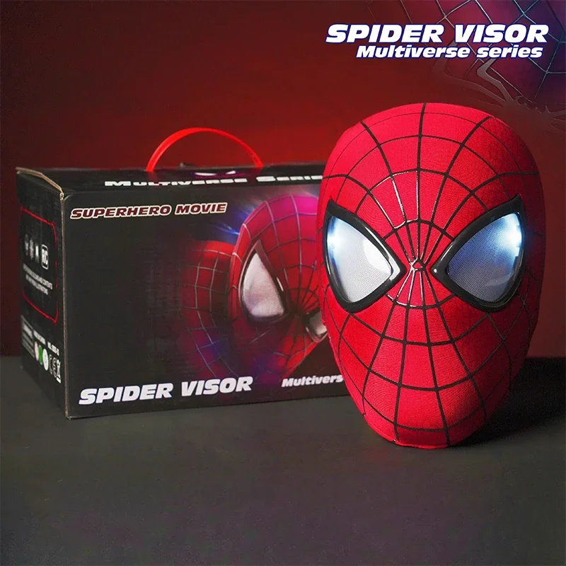 Amazing Spiderman Headgear High-quality Mask Cosplay 1:1 Helmet Remote Electronic Control Moving Eyes Adults Kids Gift Toys