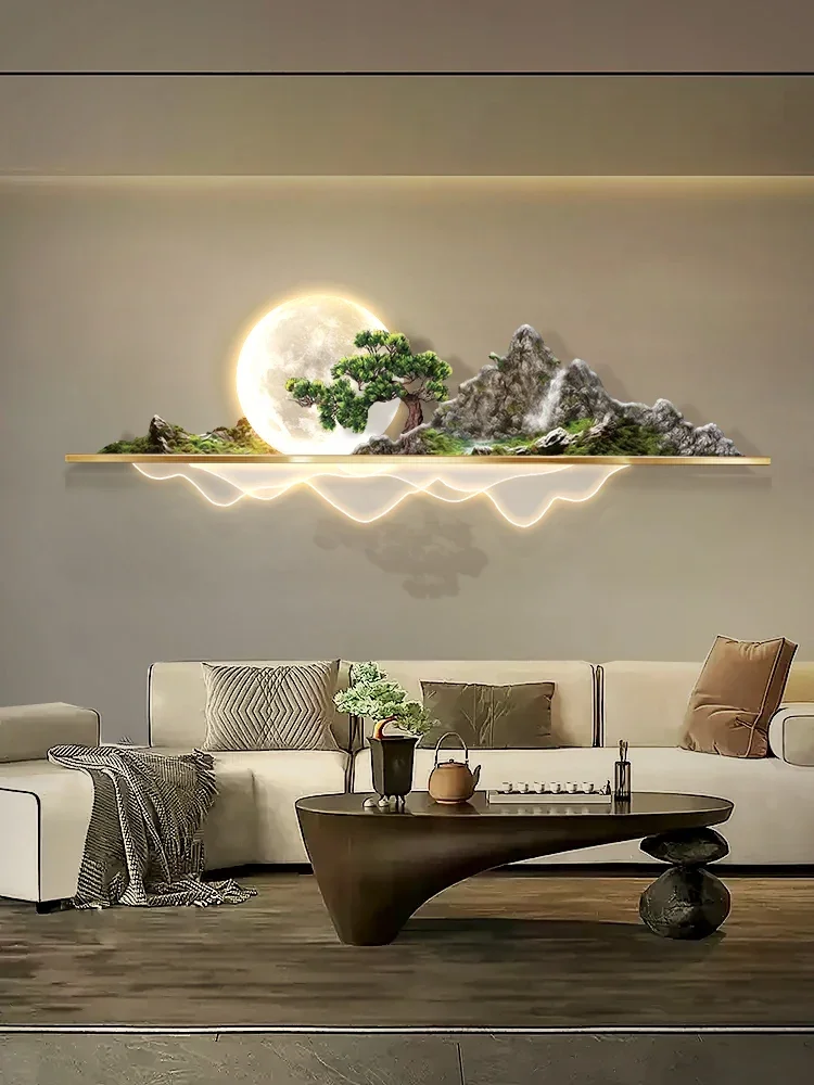 

Flowing Water Brings Wealth to Living Room Decoration Painting 3D