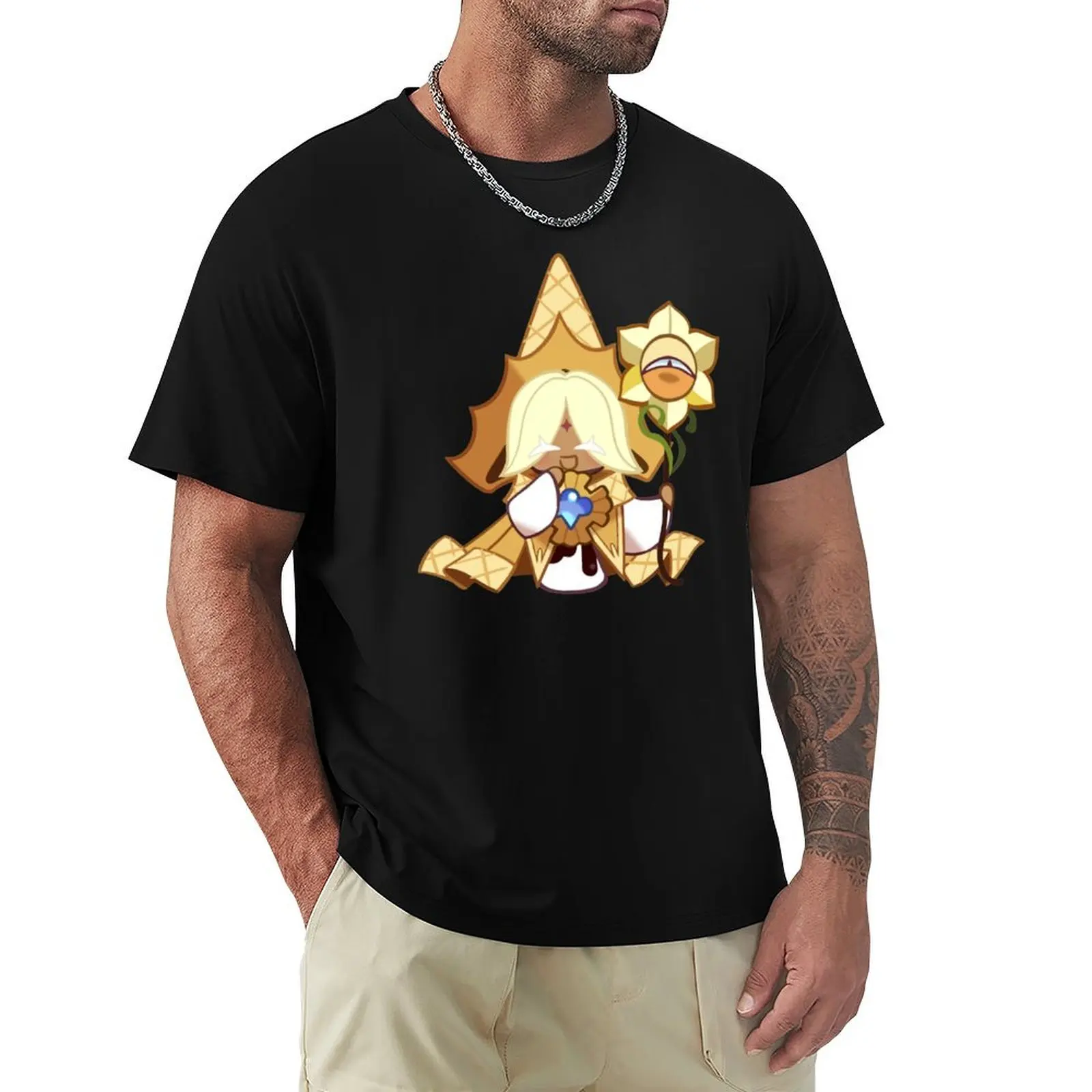 

Pure Vanilla Cookie (Cookie Run Kingdom) Gift For Men and Women, Gift For Fans T-Shirt man t shirt anime Men's t-shirt