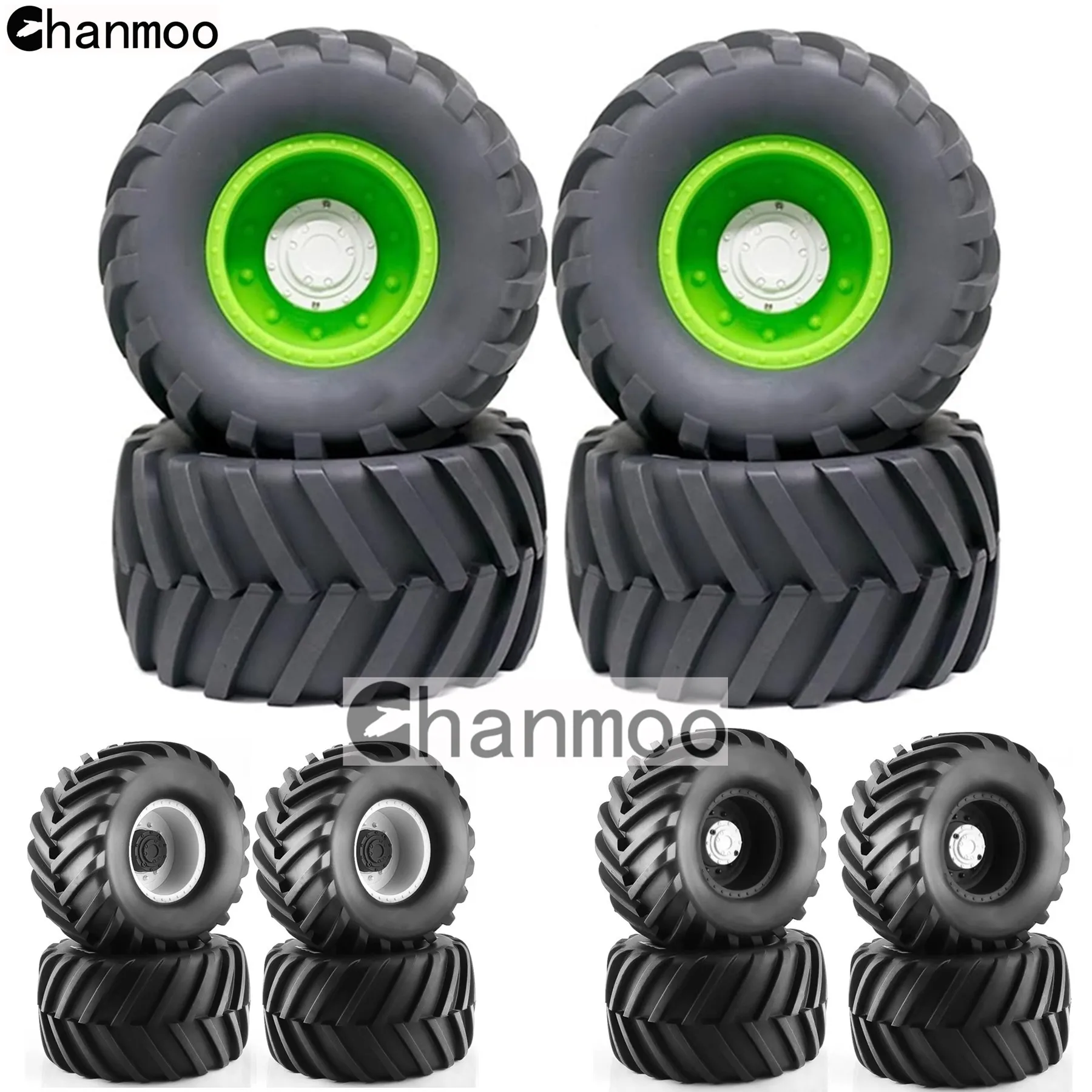 

Шины Chanmoo Super Wheels Шины 183 мм для грузовиков 1/8 1/10 RC Monster Truck Mk2 Axial Kyosho Tamiya Hpi Trax Запасные части