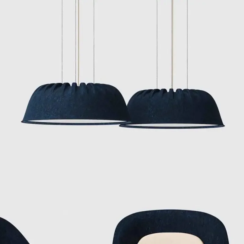 Nordic Restaurant Hotpot Restaurant Sound-absorbing Felt Pendant Lamp Simple Creative Design Bar Coffee Shop Chandelier