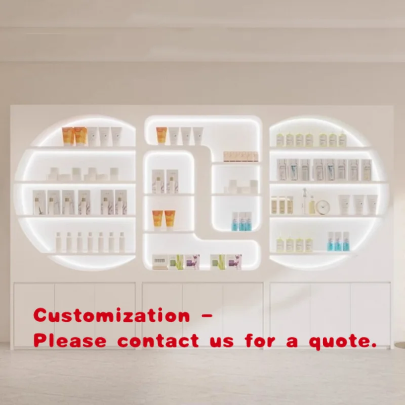 

Витрина для косметики и средств по уходу за волосами, шкаф для хранения маникюрных принадлежностей, стенд для демонстрации уходовой косметики и косметики для лица.