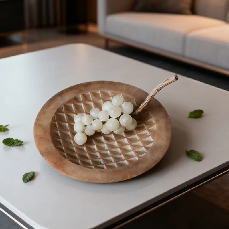 Luxury Fruit Bowls Decorative Fruits Plates Modern Living Room Tray Minimalist Aesthetic Restaurant Trays Table Decorations