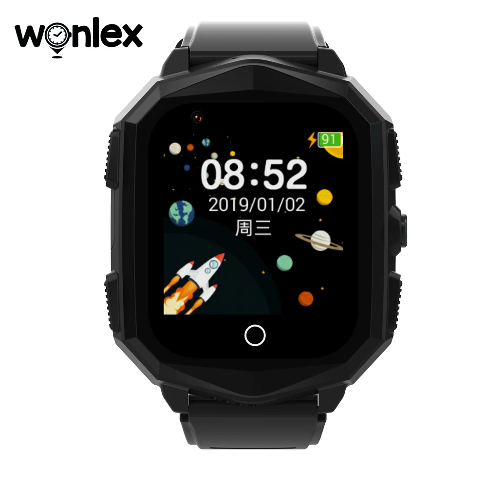 Wonlex 4G Smart Watch For Children GPS WiFi Location Tracker Video Record Android8.1 With Camera Music Player Kids Smart Watch