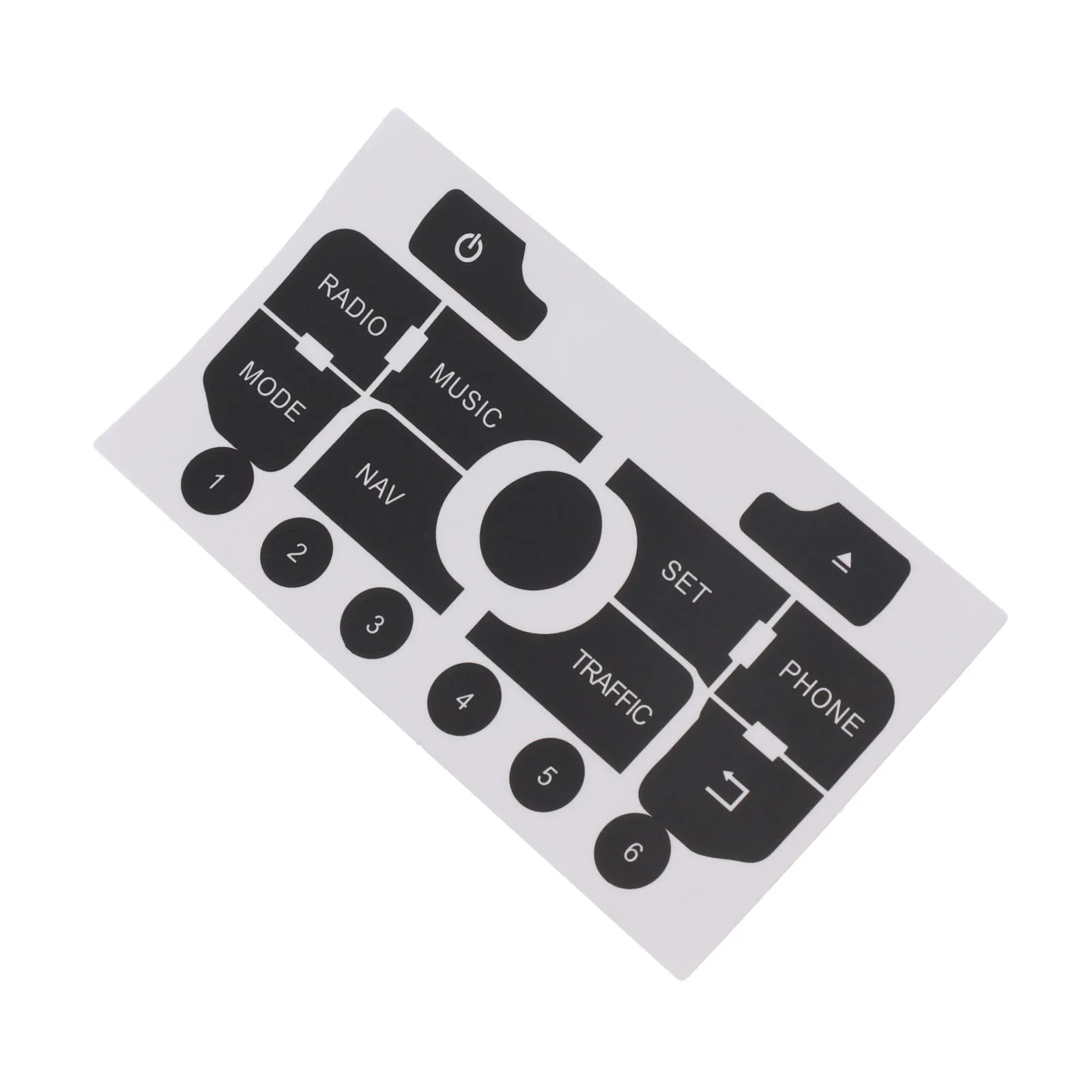 For Dashboard Nav Radio Button Sticker Control Button Sticker Firm Adhesion High Quality Material Practical To Use