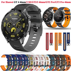 20 22mm Watch Straps For Huawei Watch GT 4 GT4 46mm Correa Replacement Bracelet GT 3 2 GT3 SE GT2 Pro 42 46mm Silicone Wristband