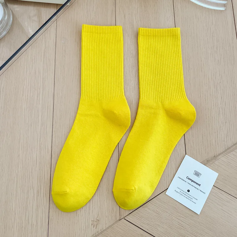 1 Paar Damensocken, rot, weiß, schwarz, Söckchen, atmungsaktiv, sportlich, bequem, einfarbig, Baumwolle, Bodensocken für Mädchen, Strumpfwaren – Detail 27