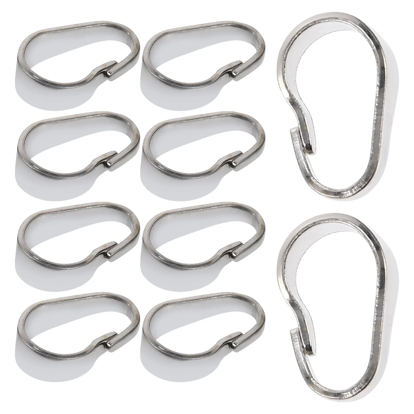 

10PCS Pinch Clip Clasp Bail Silver Necklace Pendant Buckles Metal Jewelry Findings Chain Link DIY P2799 Small Smooth Melon Seed