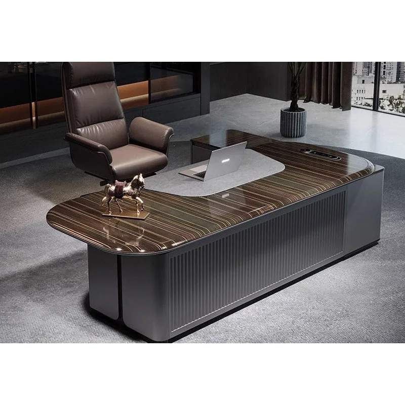 Painted light luxury boss desk, simple modern class desk, president's office manager's desk