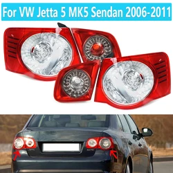 Car LED Rear Tail Light Lamp DRL Outer Left Right Side Fit For VW Jetta 5 MK5 Sendan 2006 2007 2008 2009 2010 2011