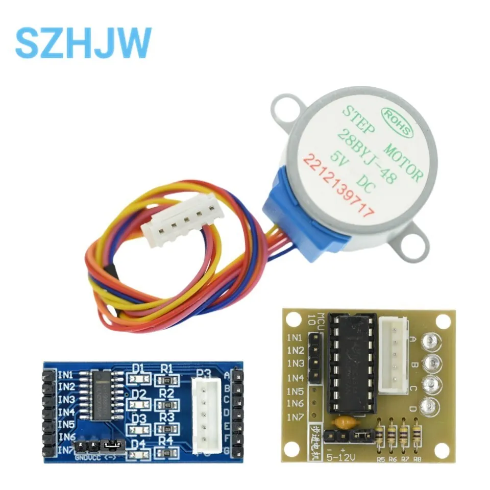 ULN2003 Five Line Four-phase Stepper Motor Driver PCB Board Module + 5V 4-phase 5 Line 28BYJ-48 For Arduino