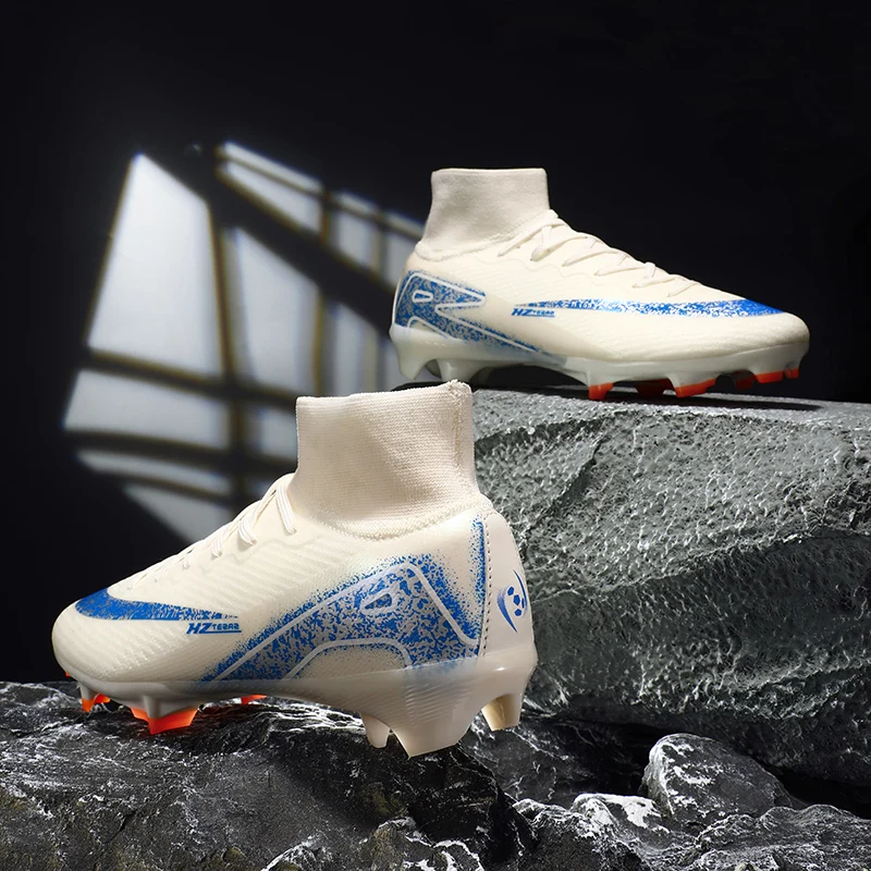 

Футбольные бутсы, мужские высокие футбольные бутсы FG, футбольные бутсы с длинными шипами для взрослых, легкие уличные профессиональные спортивные тренировки