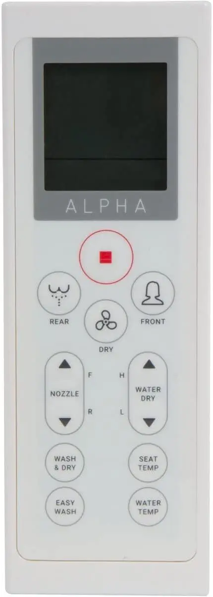 ALPHA BIDET JX2 مقعد مرحاض بيديت ممتد، أبيض، ماء دافئ لا نهاية له، رذاذ وعاء جديد تمامًا، ضوء LED، تشغيل صامت،