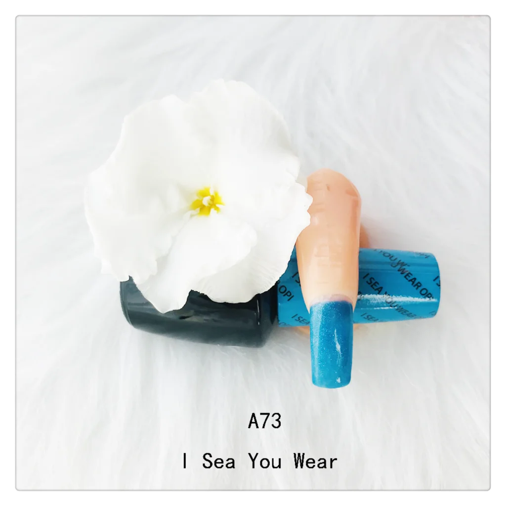 15ml Blue Gel Nail Polish Opie Love Opies A73 I SEA YOU MEAR  Base Top UV LED Lamp Dry Soak Off Nail Art Gel Nail Gel