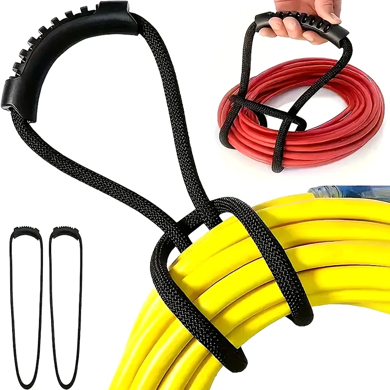 Portable Heavy Duty Storage Straps With Handle Outdoor Garage Hanging Storage Straps For Wire Cable Water Pipe Storage Sorting