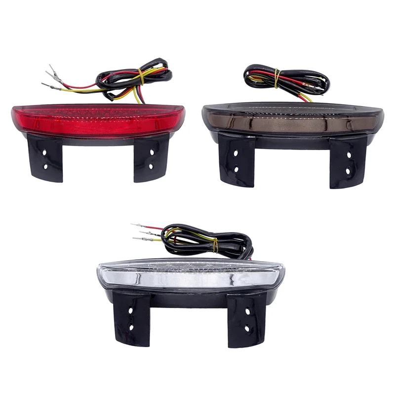 

Motorcycle Taillight Turn Signal Light Red LED Tail Light For Harley Touring Sportster XL 883 1200 Cafe Rear Fender Edge