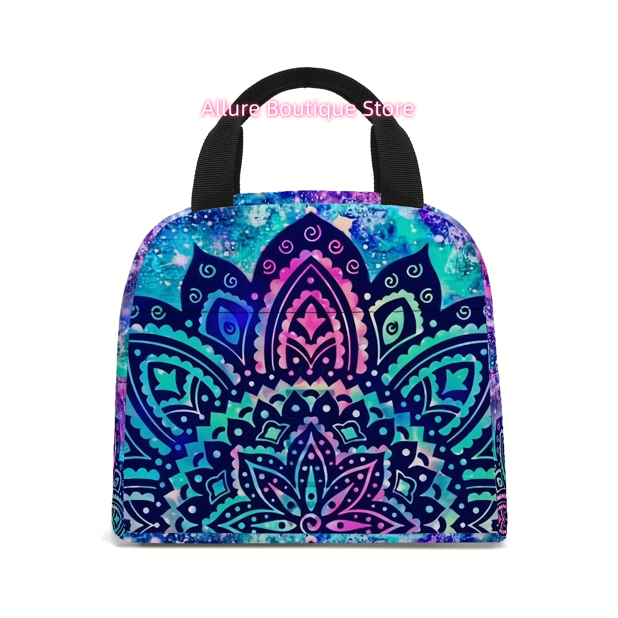 Mandala Lunch Bags, Insulated Tote Bag , Portable Tote  Ice Bags, Multi-Purpose Lunch , Insulated for M