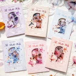 20pcs/1lot Kawaii Scrapbook Sticker Ballet Waltz Journaling Scrapbooking Supplies Planner Decorative Craft Stationery Sticker