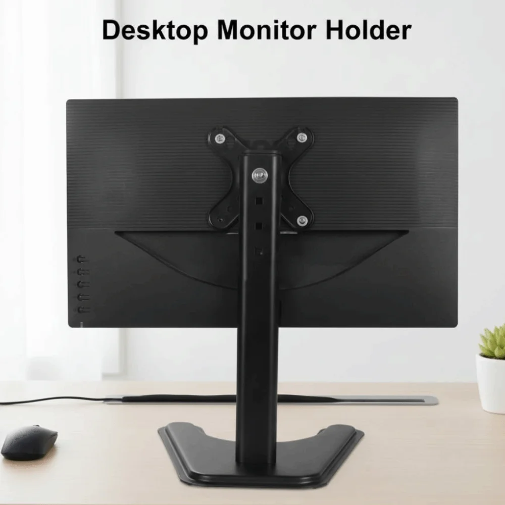 Adjustable Desktop Monitor Holder 14-32 Inches Large Base Computer Monitor Stand Portable Increase Height