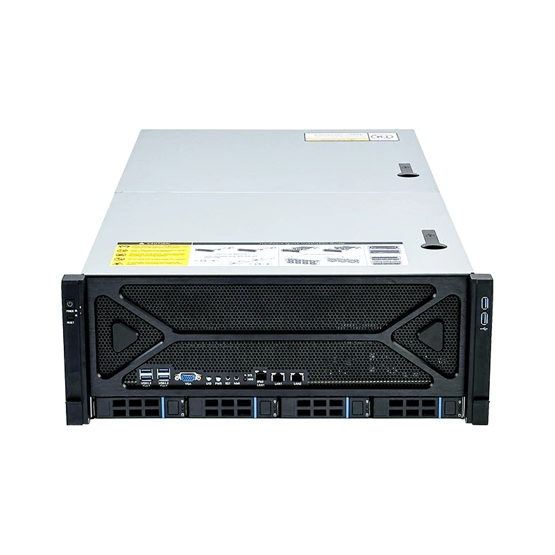 High Quality 4U Aluminium GPU Server Chassis 8 4090 Cool Style ATX USB Gaming AI Rendering Deep Case Rack-Mounted