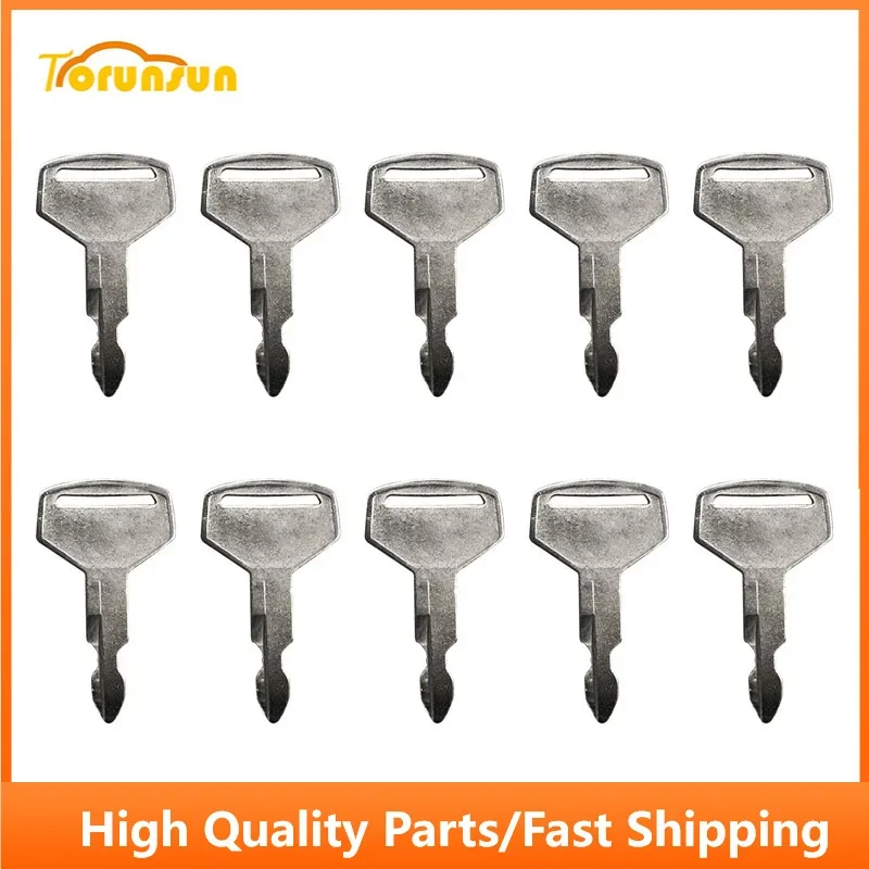 10pcs Heavy Equipment Key K250 2420Z1030D2 Fit Kobelco & Case Mini Excavator-Kawasaki Loader