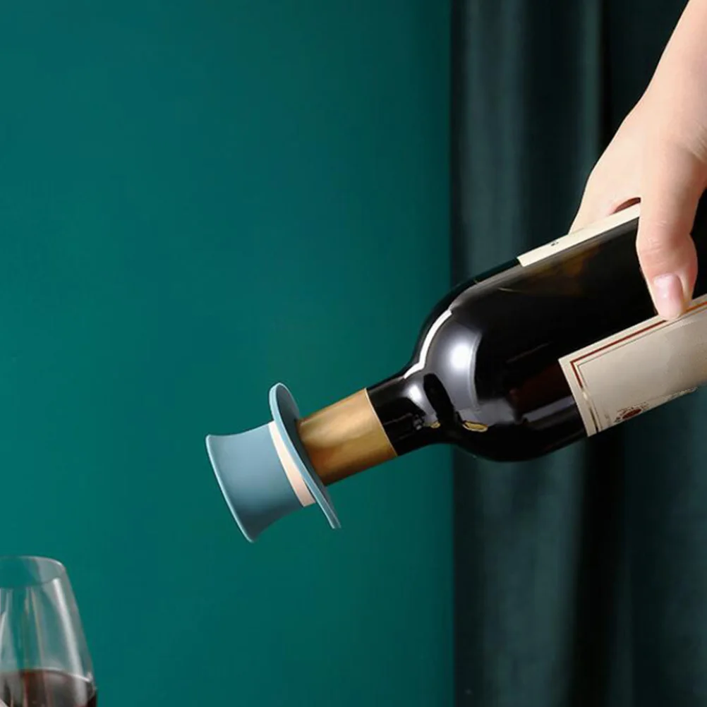 

2 pcs Silicone Wine Bottle Stopper Hat Shape Sealing Plug For Party Decorative Use Kitchen Bar Accessories Hat Bottle Plug