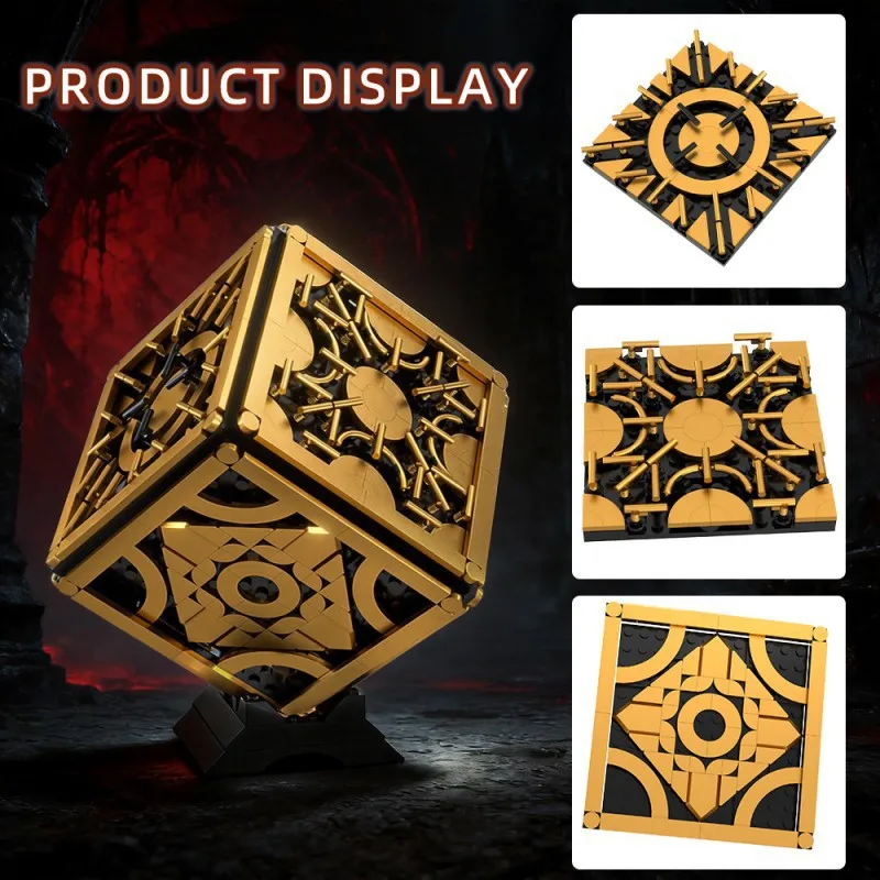 MOC Mysterious Puzzle Box Building Block Model Openable Gothic Box Design Dark Style Fun DIY Building Desktop Ornament Toy