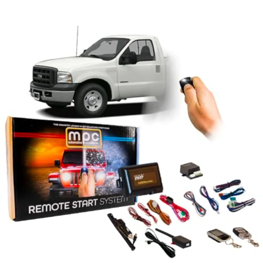 MPC コンプリート 2ウェイ LCD キーレスエントリー リモートスタートキット 2005-2006年式 フォード F250用 5ボタン 2ウェイ LCD リモートコントロール（高度なセキュリティ機能付き）付属