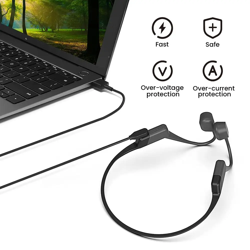 Parts Home Fast Charging For AfterShokz Bone Conduction Headset Magnetic Charging Cable Wireless Headphones Charger