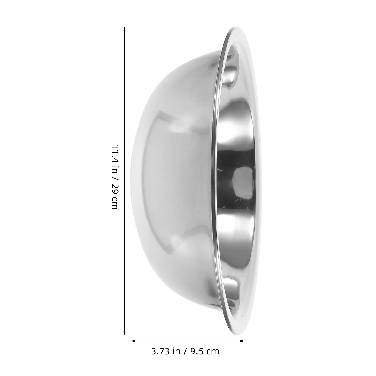 Stainless Steel Multi-Function 29Cm Foot Soaking Face Washing Laundry Portable Mixing Bowl Dish Tub Kitchen Sink Metal Bowl For