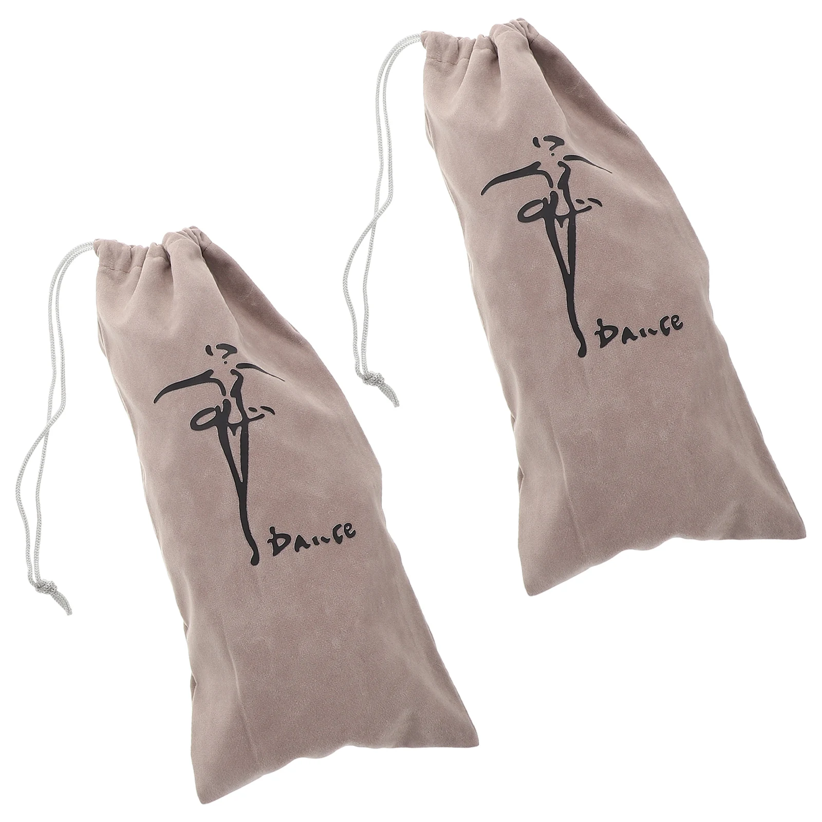 

2Pcs Ballet Dance Shoe Bags Drawstring Nylon Storage Organizer Travel Ballet Latin Pointe Shoes Mesh Pointe Shoe Bag